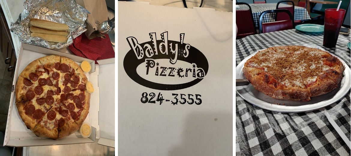 Baldy's Pizzeria Menu